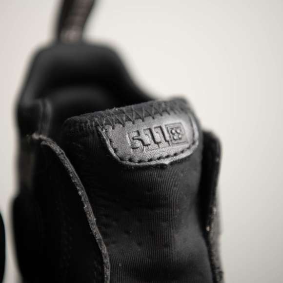 511 Steel Toe Tactical Black Leather Boots Oil/Slip Resistant M7 / W8.5 Pull On - Picture 3 of 8